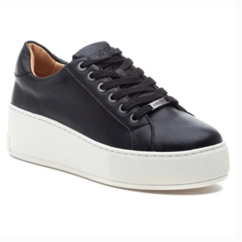 J/SLIDES MAYA Women’s Black Leather (Size 8.5 Womens)